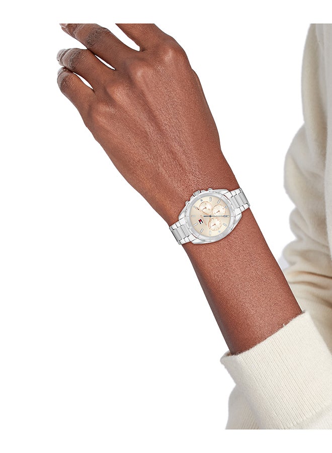 TOMMY HILFIGER ROUND ANALOG WOMEN'S TAUPE CASE WATCH - 1782782 - Image 2