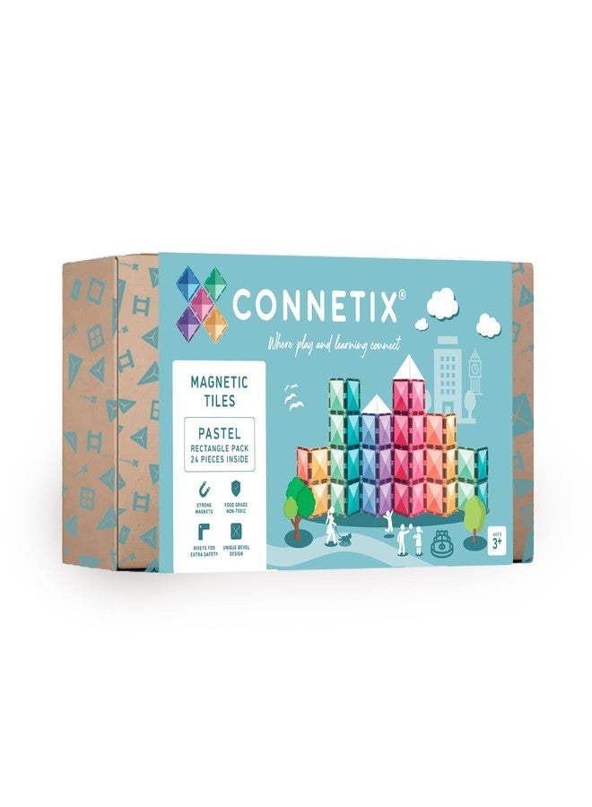 CONNETIX Pastel Rectangle Pack, 24 Pieces - Image 1