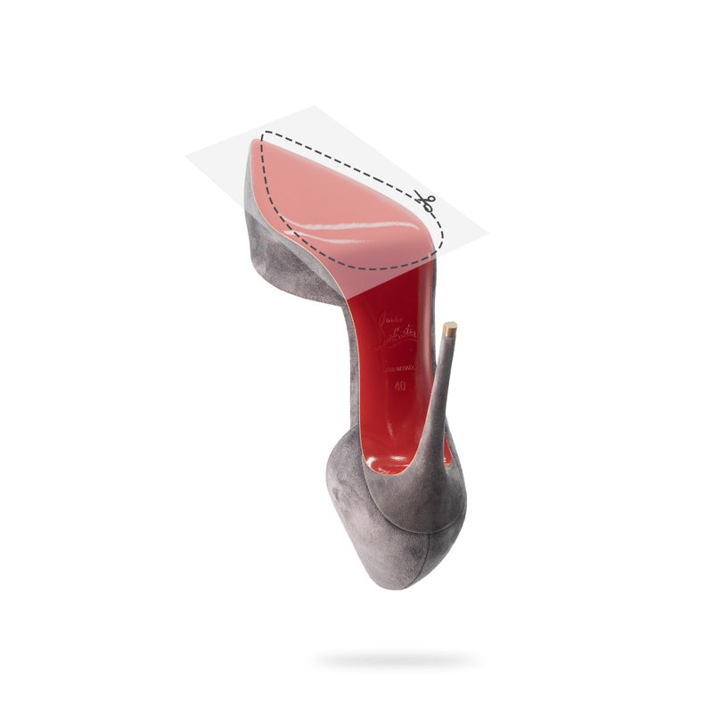 Sole Guard Shoe Sole Protector for Louboutin and Luxury High Heels Preserves Red Bottoms Self Adhesive Non Slip 35x6 Inch Premium Clear Small 6 Pack - Image 2