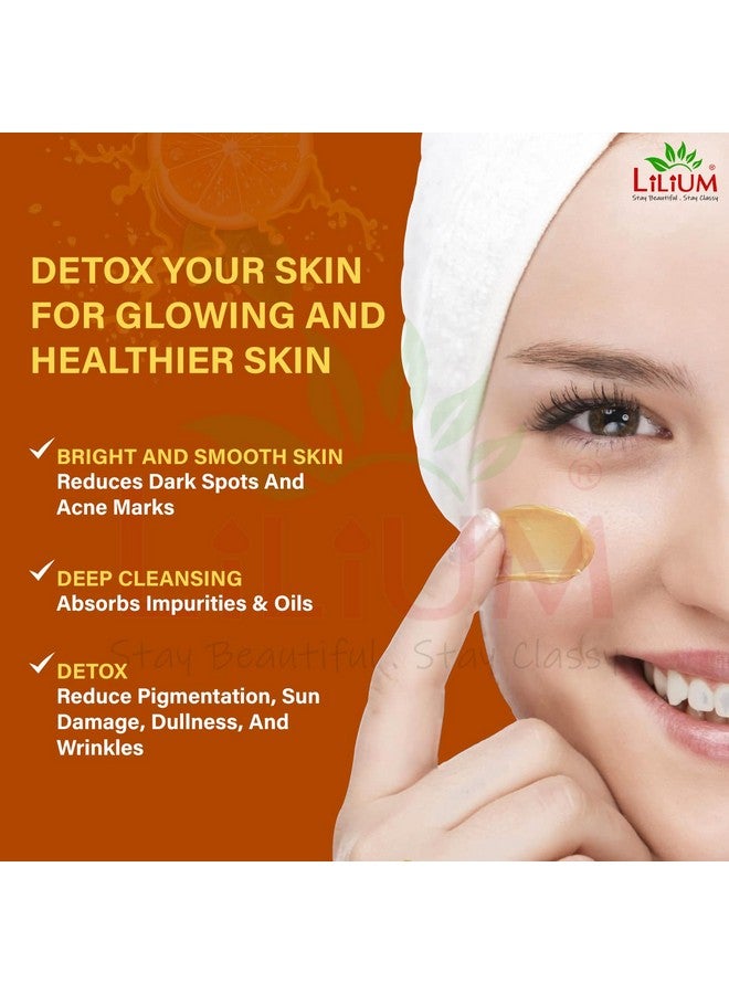 Lilium Radiant Glow Face Pack Vitamin C 900ml | Prevents Skin Pigmentation | Helps Diminish Acne & Pimple Marks | Lightens, Brightens & Even Tones | Suitable All Skin Types - Image 4