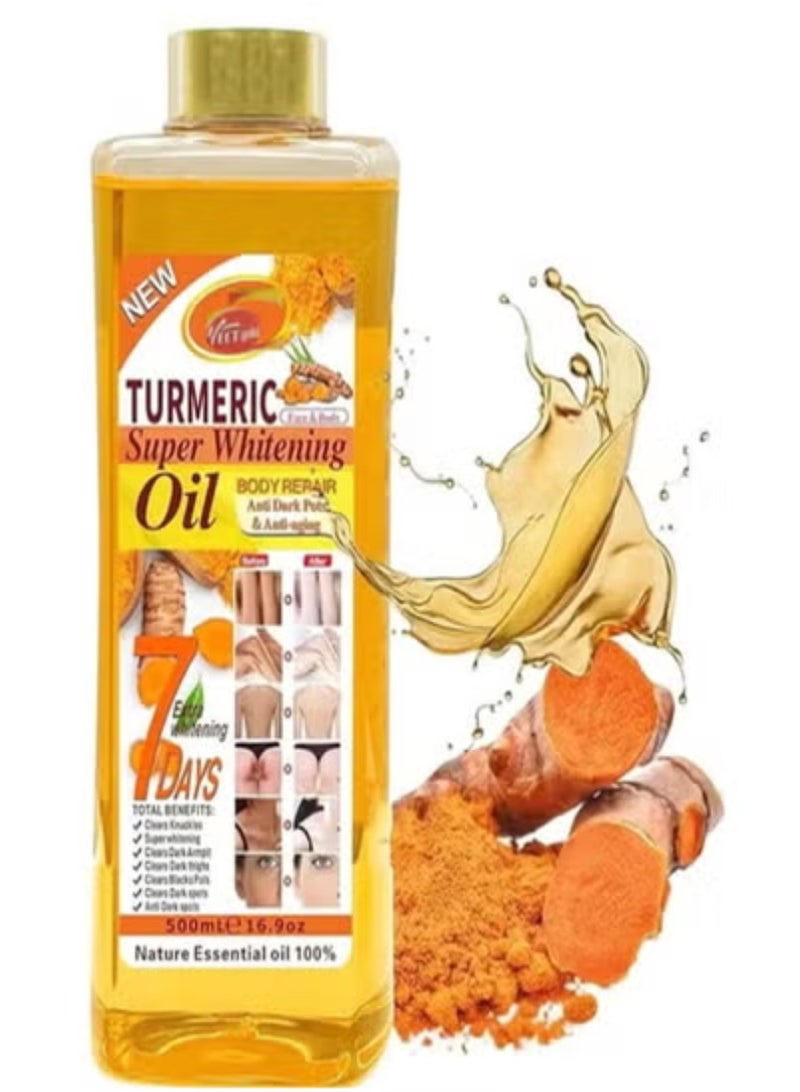 زيت الكركم لتبييض الوجه والجسم الفائق 500 مل