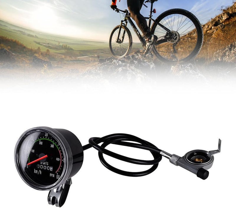 Nurnesy Mechanical Bicycle Speedometer, Precise Universal Round Bicycle Odometer 26 28 29 27.5 Inch Bicycles - Image 3
