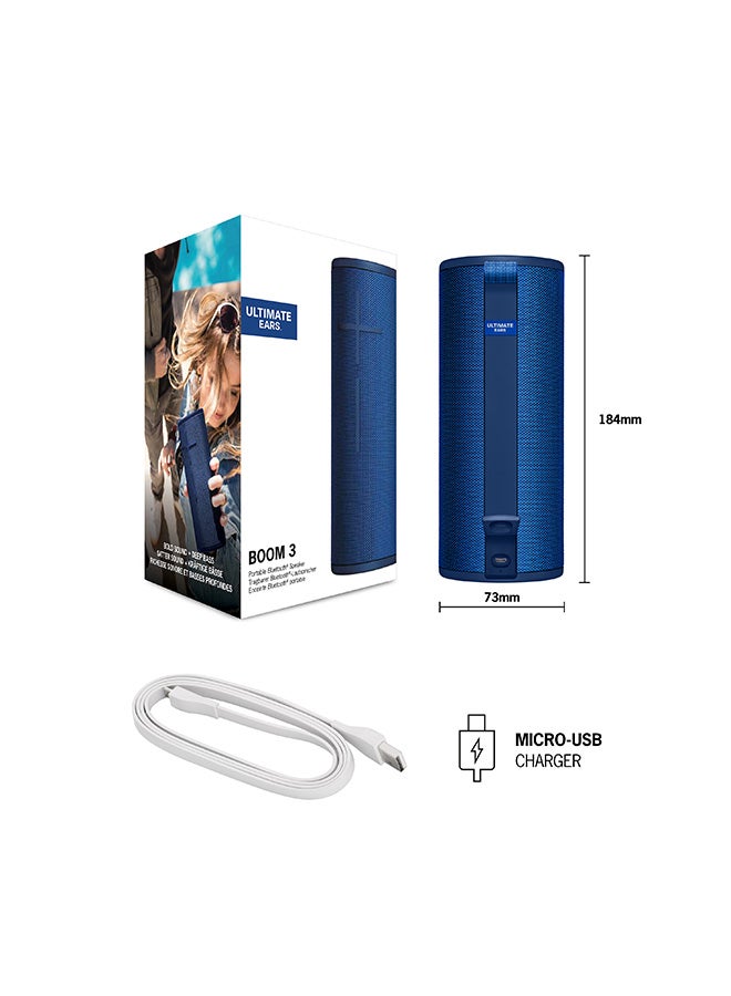 Ultimate Ears Boom 3 Wireless Bluetooth Speaker Lagoon Blue - Image 3