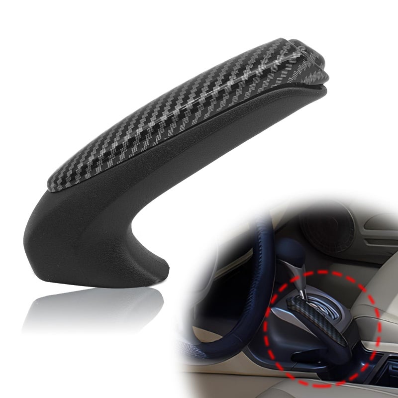 stymart stymart Emergency Parking Brake Handle 47115-SNA-A82 Emergency Brake Parking Handle Cover Comfortable Handbrake Protector Cover Compatible with 2006 2007 2008 2009 2010 2011 Honda Civic(Carbon Fiber) - Image 1