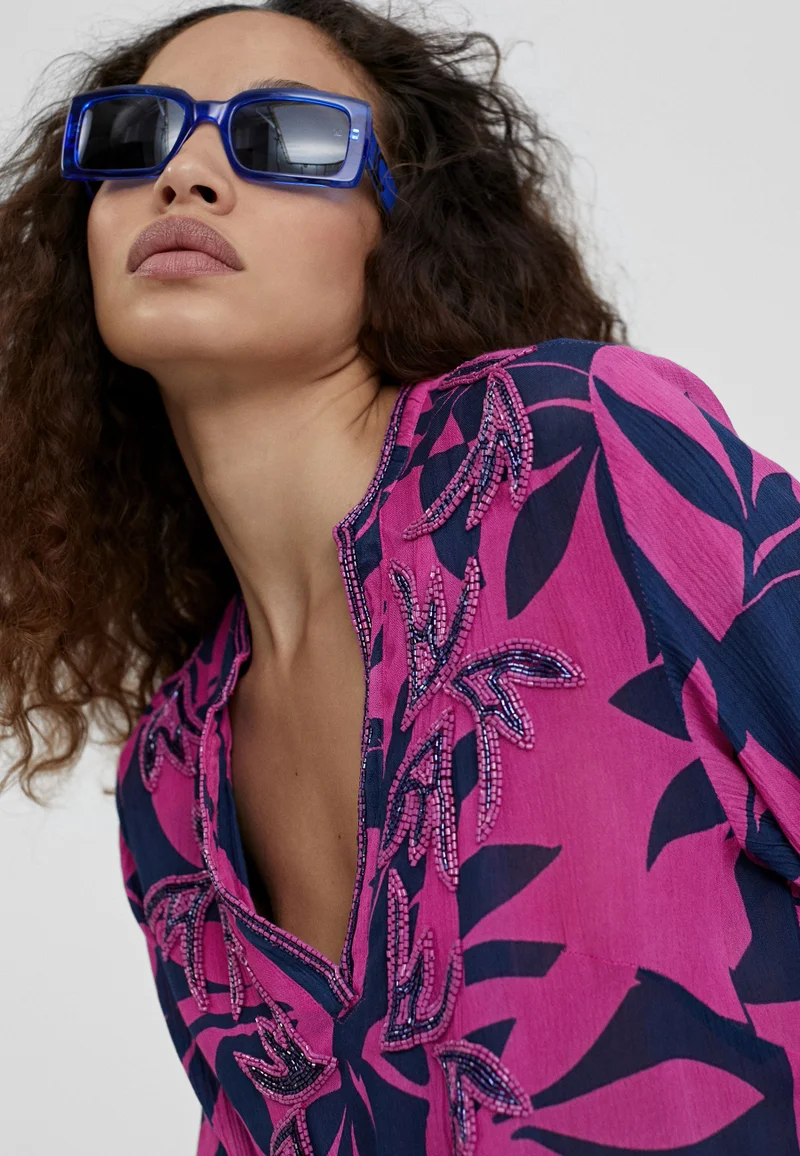 Lola Casademunt Short printed caftan