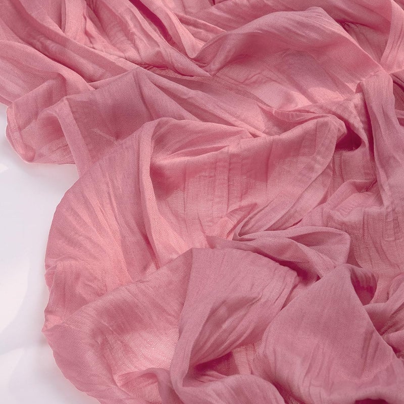 Socomi 2pcs Mauve Easter Spring Cheesecloth Table Runner Boho Rustic Gauze 120 inch 10FT Cheese Cloth Runner for Wedding Party Baby Shower Birthday Home Decor Holiday Decorations - Image 3