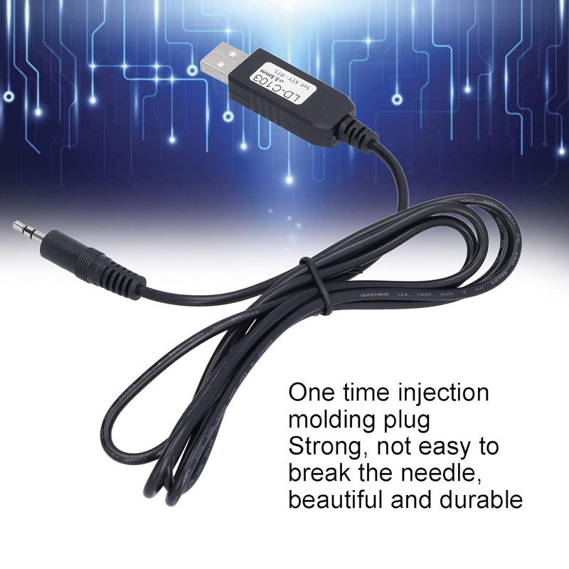 كلاراكو كابل توصيل 3.5 مم، كابل واجهة USB من مادة ABS لنوع Cw لأجهزة الراديو للهواة N1mm LD-C103 - Image 4