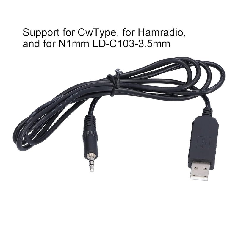 كلاراكو كابل توصيل 3.5 مم، كابل واجهة USB من مادة ABS لنوع Cw لأجهزة الراديو للهواة N1mm LD-C103 - Image 5