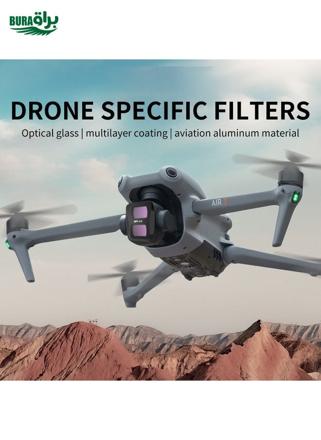 BURAQ For DJI Air 3 JSR KB Series Drone Lens Filter, Filter:4 in 1 ND  - Image 2