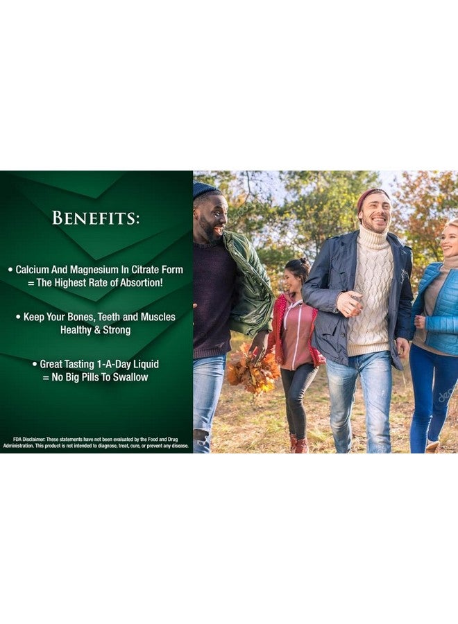 Tropical Oasis Liquid Calcium Magnesium Natural Formula W/Support For Strong Bones Liquid Vitamins W/Calcium Magnesium & Vitamin D Up To 96% Absorption By The Body. 32Oz 64 Serv. - Image 5