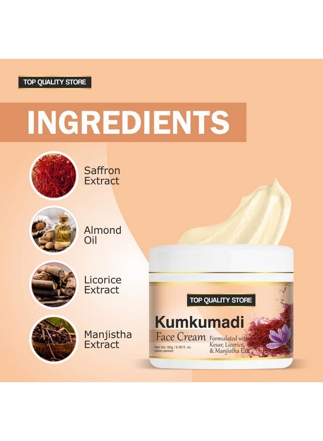 Top Quality Store Kumkumadi Face Cream Glutathione & Oats A Hydrating Glowing Rejuvenating Face Cream - Image 3