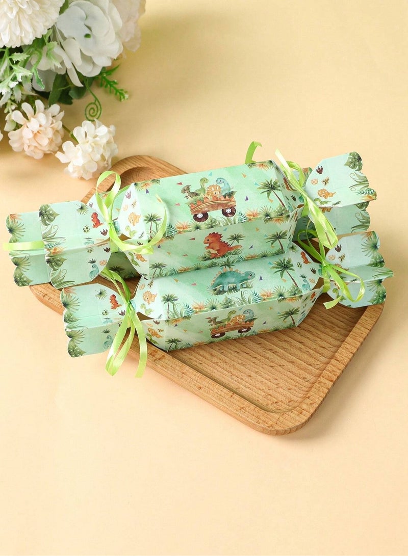 Eid gifts, 6 boxes, 8*20cm, jungle animal design, foldable, with an elegant ribbon tie, ideal for gifts and giveaways for children on Eid, birthdays, and nature lovers. - Image 4