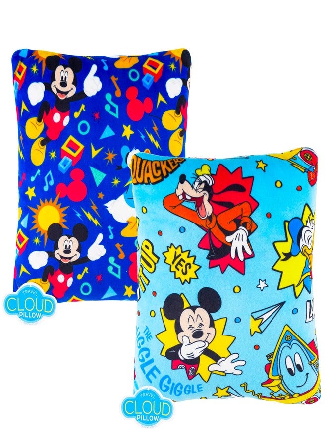 Mickey Mouse Travel Blanket and Pillow Set - Bundle with Mickey Mouse Blanket, Travel Pillow, Stickers, More | Mickey Travel Accessories for Kids - Image 3