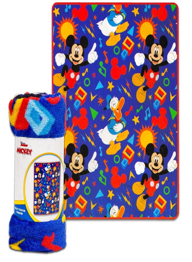Mickey Mouse Travel Blanket and Pillow Set - Bundle with Mickey Mouse Blanket, Travel Pillow, Stickers, More | Mickey Travel Accessories for Kids - Image 2