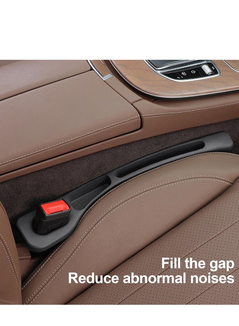 2 Pack Car Seat Gap Filler Organizer - Dual Storage Slot Auto Seat Gap Filler with Leak-Proof Design, EVA Material Car Accessories for Phone/Keys/Cards, Fit for Cars & Trucks (Black) - Image 4