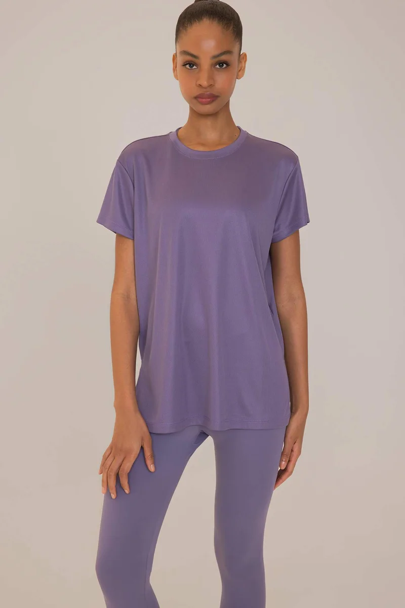ديفاكتو DeFactoFit Oversize Fit Crew Neck Sport T-Shirt