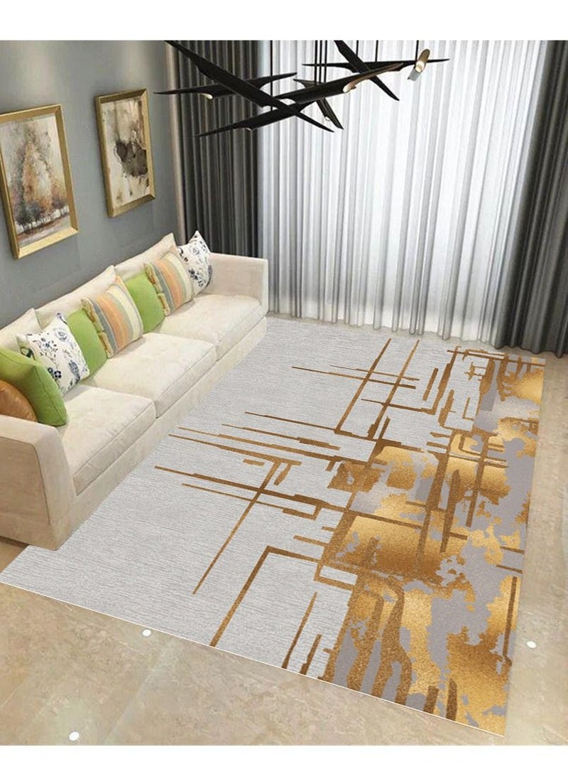 Sharpdo منطقة البساط السجاد غرفة المعيشة غرفة نوم السجاد والحصير مستطيلة ناعمة الملمس السجاد 160 * 230 سم - Image 2