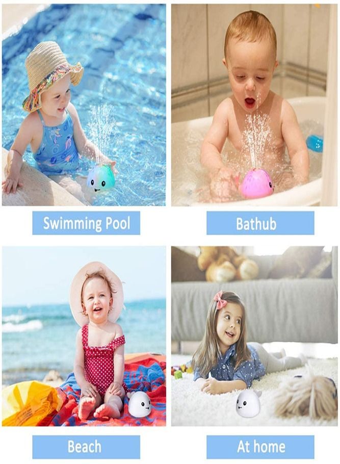 AMERTEER Interactive Baby Bath Toys Whale with Automatic Spray Water and LED Light for Fun n Engaging Time - Image 4