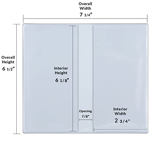 STORE SMART StoreSMART - Clear Plastic Cover for a Pocket Planner - 10 Pack - RSP1855-10 - Image 4