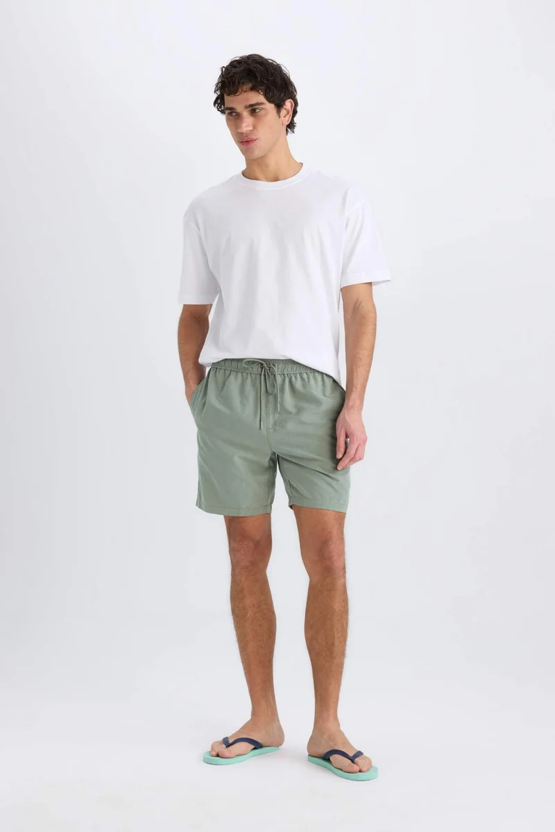 ديفاكتو Regular Fit Short Swim Shorts