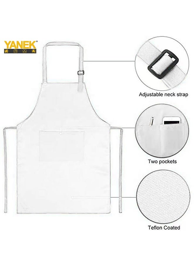 YANEK YANEK Kids Apron and Chef Hat Cooking Set, Adjustable Children Kitchen Chef Apron with 2 Pocket & Chef hat | Chef costume for kids, kids apron for painting set, Baking, Cooking (5-12 years)  - Image 5