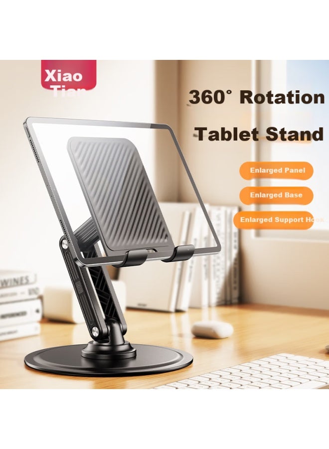 Xiaotian Portable Foldable Desktop Stand Carbon Steel Simple Stand Desktop Lazy Man Watching Drama 360 Degree Free Rotation Tablet Stand - Image 1
