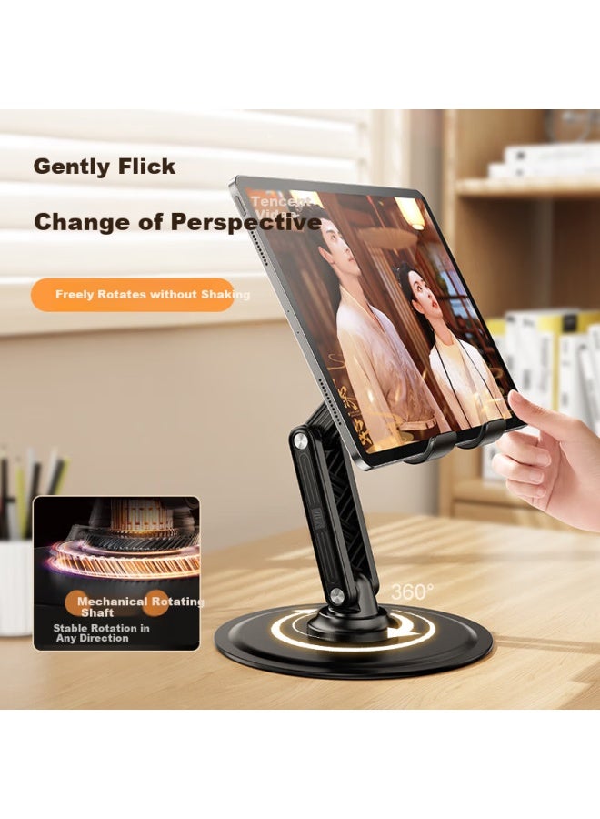 Xiaotian Portable Foldable Desktop Stand Carbon Steel Simple Stand Desktop Lazy Man Watching Drama 360 Degree Free Rotation Tablet Stand - Image 5