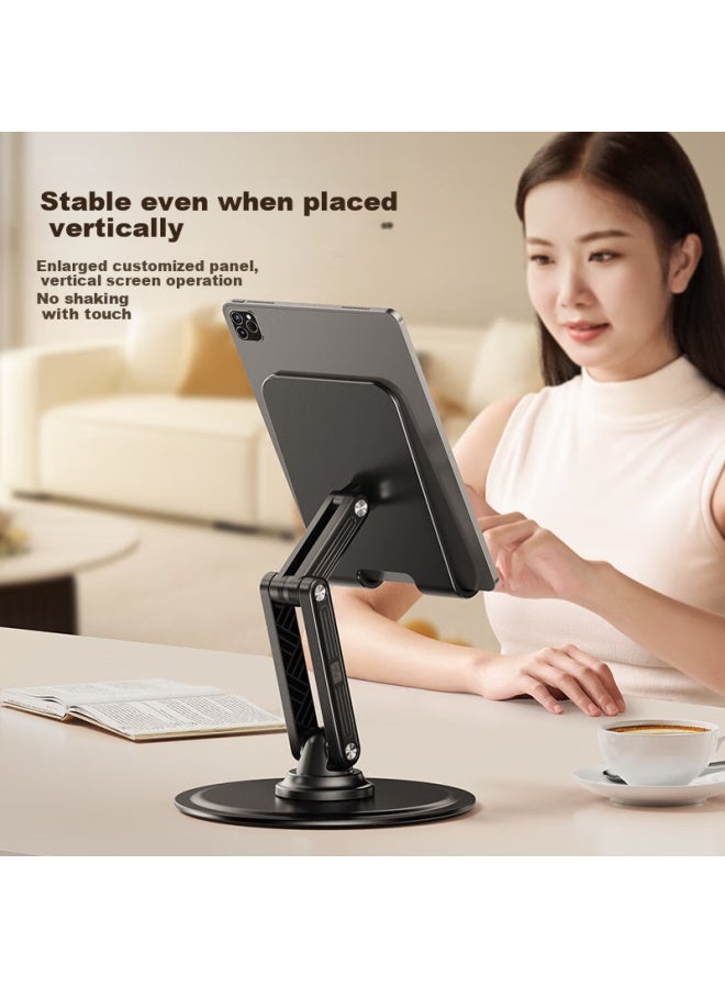 Xiaotian Portable Foldable Desktop Stand Carbon Steel Simple Stand Desktop Lazy Man Watching Drama 360 Degree Free Rotation Tablet Stand - Image 2