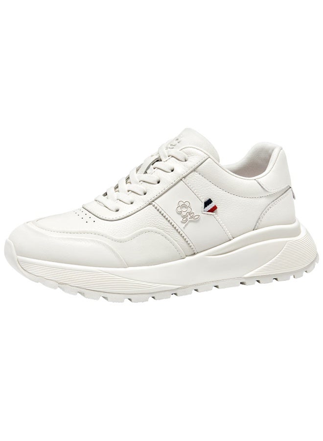 Montagut Men's Spring New Leather Fashion Luxury Casual Thick-soled Height-increasing Sneakers - Image 5