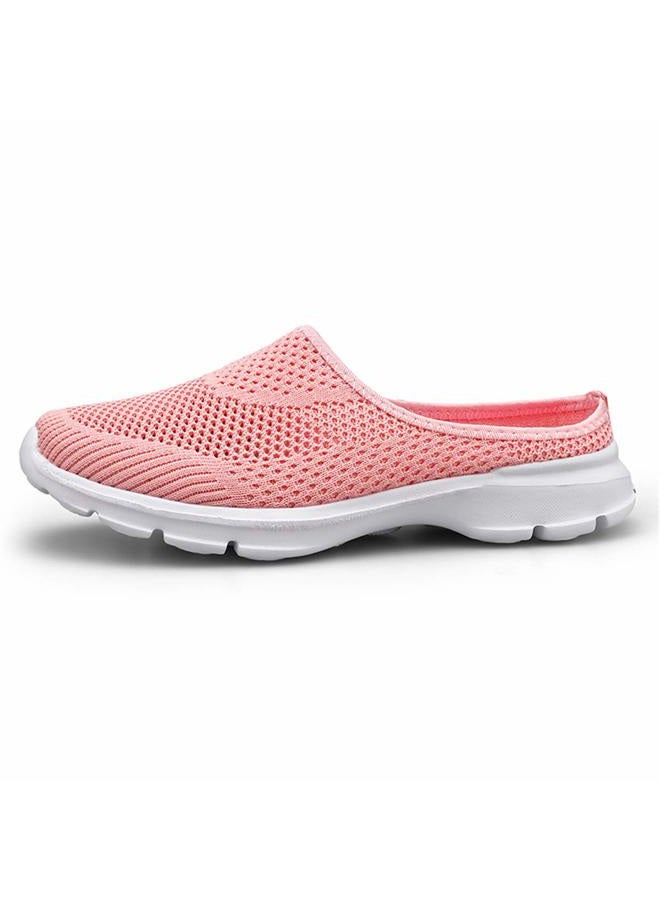 ChicWind Womens Garden Clogs Slip-on Backless Sneaker Mules Shoes Pink 8 - Image 4