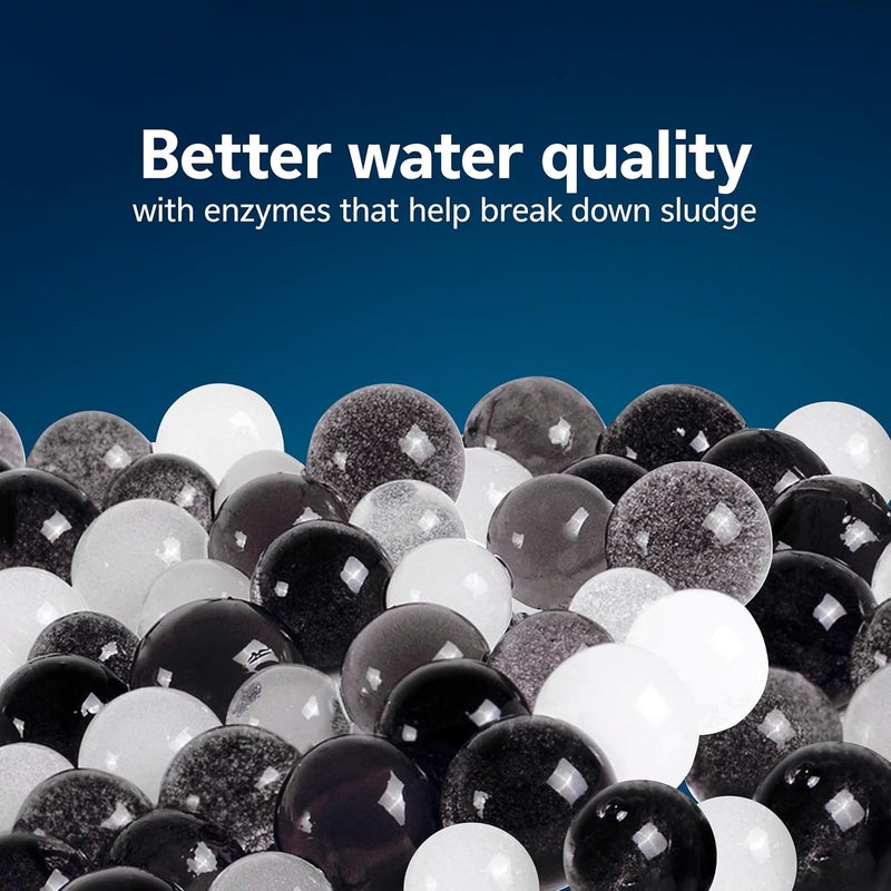 Aqueon PURE Betta Beads, Water Care for Unfiltered Aquariums, Maintains Clear Water and Helps Breakdown Organic Sludge, Black & White - Image 3