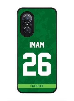 Rugged Black Edge Case for Huawei Nova 9 SE , Slim fit Soft Case Flexible Rubber Edges Thin Cover - Player Name - Imam-ul-Haq, Jersey Number- 26