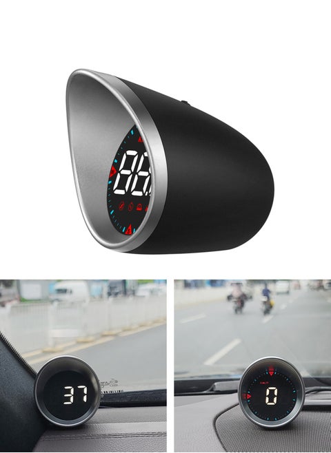 Car HUD Car Head-up Display Digital Speedometer Display Driving Mileage, Compass Angle, Overspeed Alarm and Fatigue Driving Alarm