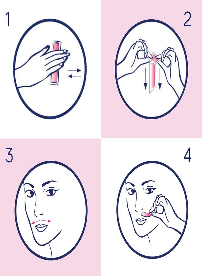 Mandy's Mandy’s Soft Feel Wax Strips for Face – Hair Removal Facial Waxing Strips – 6 Double Sided Fabric Strips - Image 4