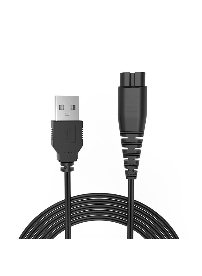Superer شاحن USB وكابل مناسب لآلة حلاقة الشعر اللاسلكية هاتكر - ماكينة قص الشعر - ماكينة تشذيب اللحية RFC-588 RFC-598 RFC-692 بديل لشاحن الطاقة للشفرة - Image 1