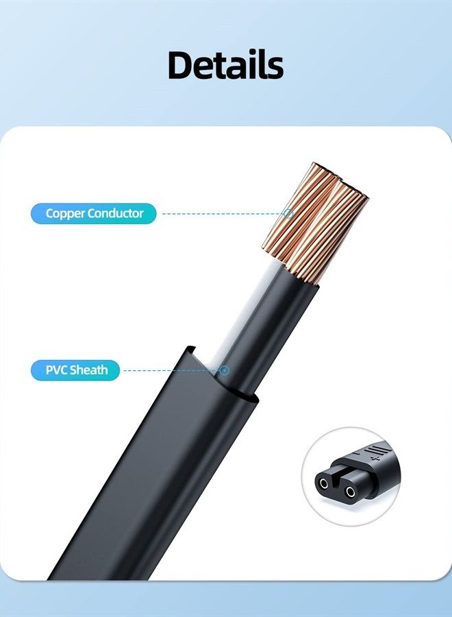 Superer شاحن USB وكابل مناسب لآلة حلاقة الشعر اللاسلكية هاتكر - ماكينة قص الشعر - ماكينة تشذيب اللحية RFC-588 RFC-598 RFC-692 بديل لشاحن الطاقة للشفرة - Image 2