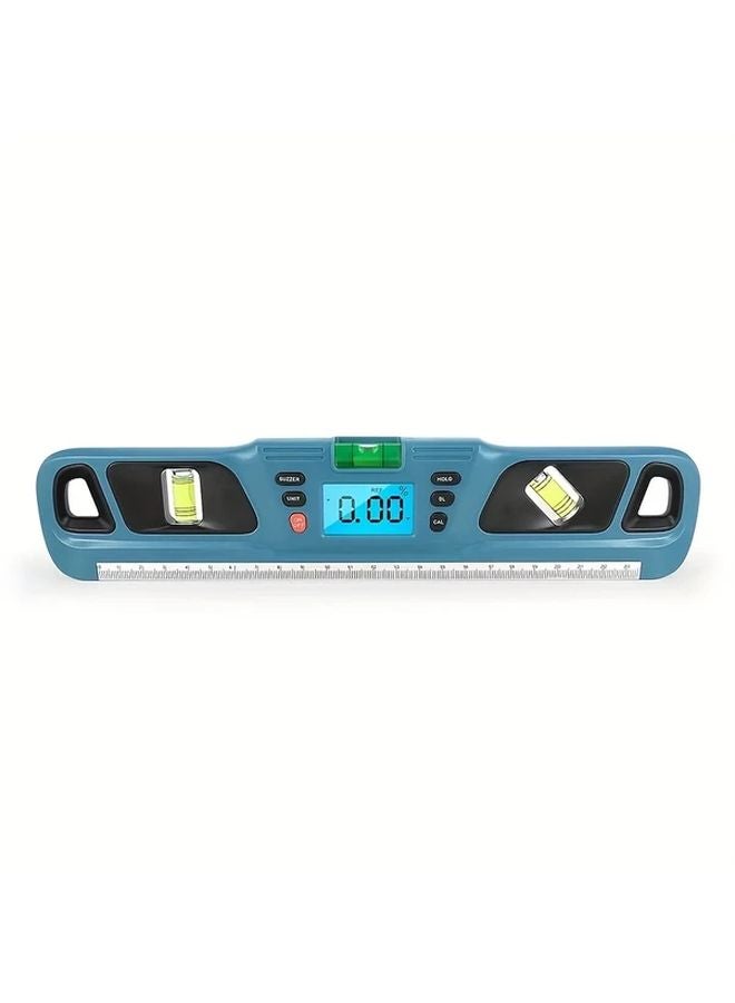 Digital Angle Finder Blue LED Display Magnetic Base 360 Degree Rotation - Image 1