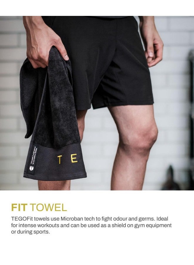 TEGO منشفة جيم مضادة للميكروبات TEGO Fit | 600 GSM | قطن حلقي | خالية من الروائح، فائقة الامتصاص | لحماية الجيم، الرياضة والمعدات | 30x16 بوصة | التحكم في النظافة - Image 5