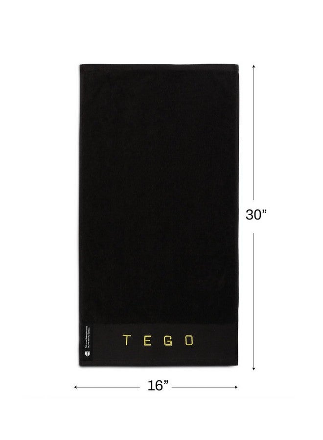 TEGO منشفة جيم مضادة للميكروبات TEGO Fit | 600 GSM | قطن حلقي | خالية من الروائح، فائقة الامتصاص | لحماية الجيم، الرياضة والمعدات | 30x16 بوصة | التحكم في النظافة - Image 2