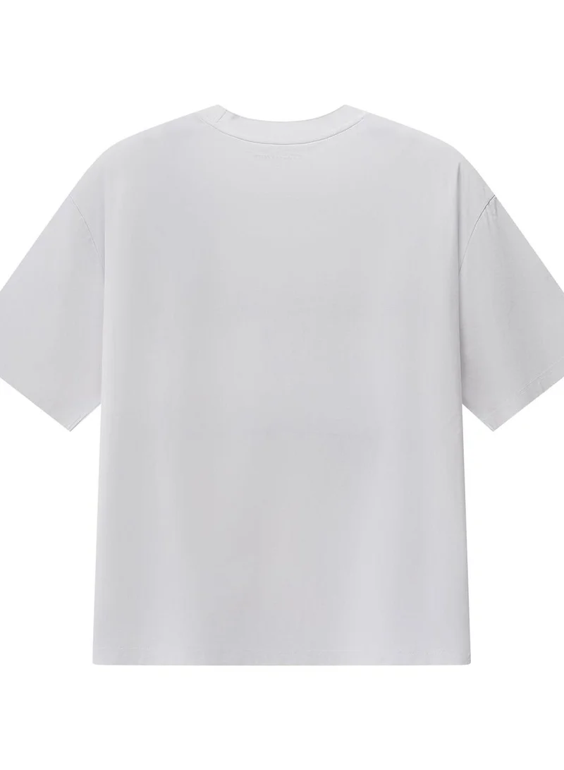 جيوردانو تي شيرت رجالي بياقة دائرية من البوليستر بقصة واسعة -