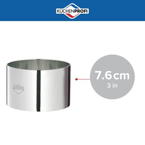 Küchenprofi Stainless Steel Cooking Rings, Set of 4 Plating and Forming Ring Molds, 3 Inches - Image 2