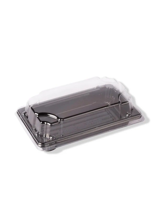 SKP Plastic Black Sushi Plate No. 8 (8 Pieces)