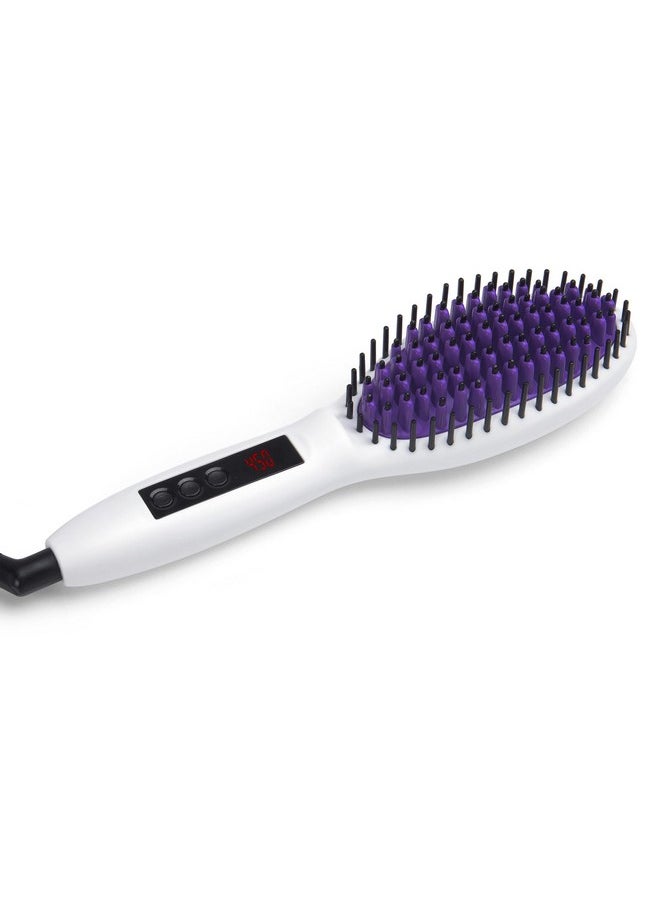 InStyler - Straight Up Ceramic Straightening Brush Detangling Hair Brush Straightener With Powerful Ceramic Heated Plates For Smooth Frizzfree Hair For Thick Curly & Wavy Hair Types - Image 1