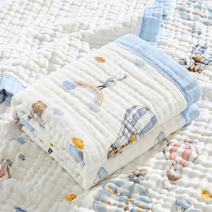 SEVDO Muslin Quilt Baby Blankets 43 * 43In, Neutral Toddler Cooton Swaddle Blanket, Soft Receiving Blankets For Unisex Baby Girl Boy,Cobijas Para Bebe, Newborn Nuilt Crib - Image 2