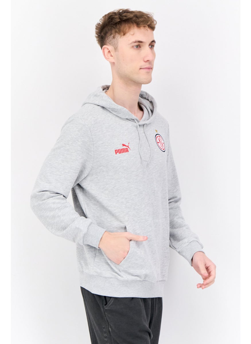 PUMA Men Sportswear Fit Long Sleeves Training Sweatshirt, Heather Grey  - Image 2