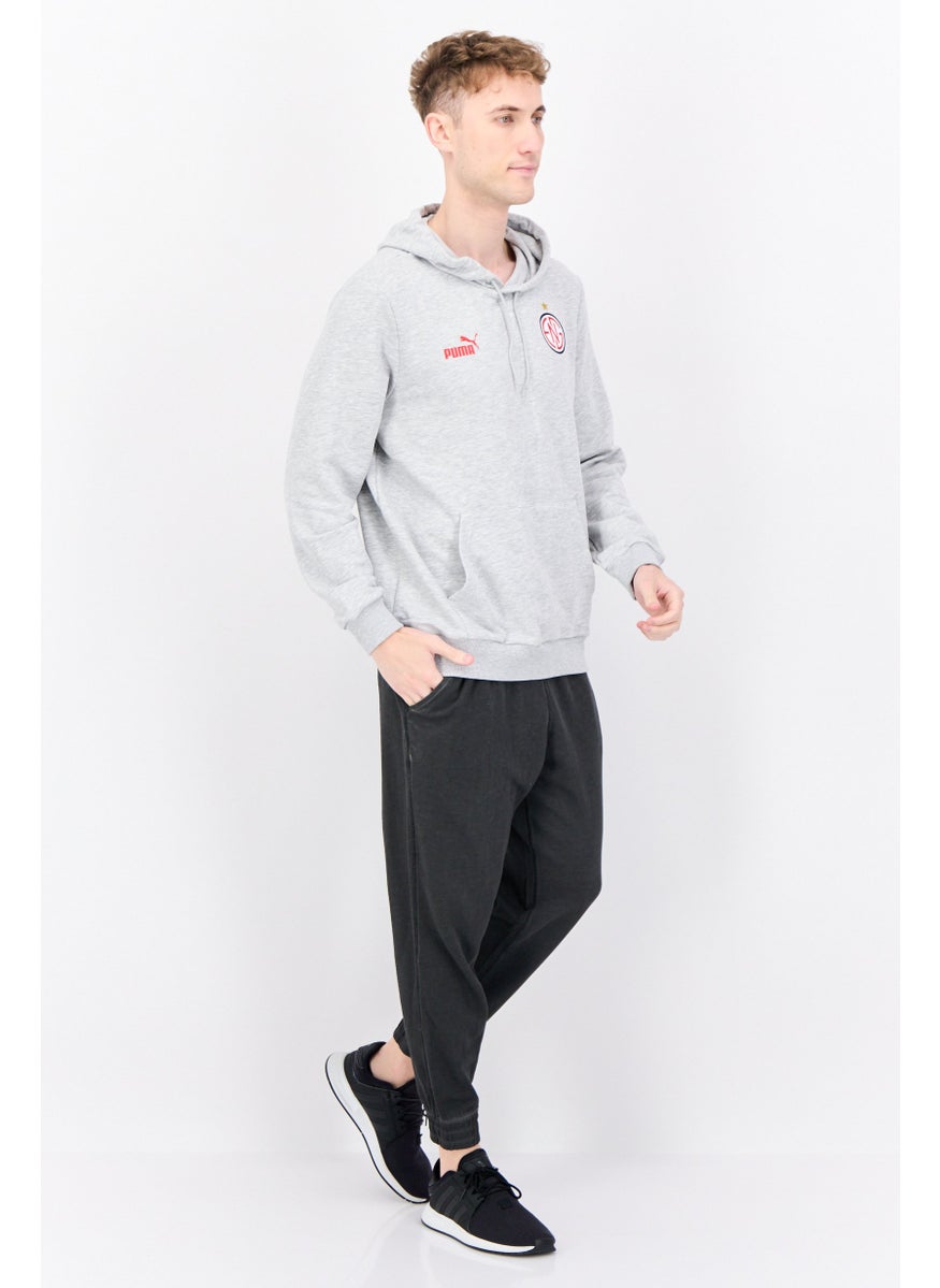 PUMA Men Sportswear Fit Long Sleeves Training Sweatshirt, Heather Grey  - Image 3
