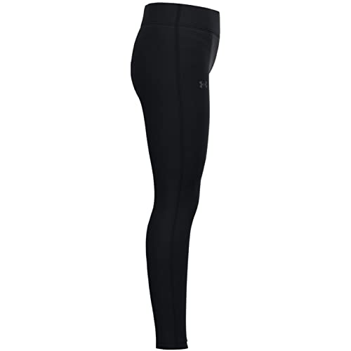 Under Armour Girls Motion Leggings, Black (001)/White, X-Small - Image 3
