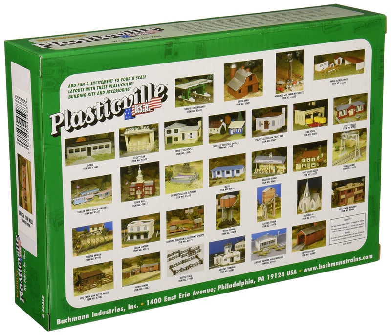 Bachmann Trains - PLASTICVILLE U.S.A. BUILDINGS – CLASSIC KITS - HOBO JUNGLE (2 SHACKS, BOX CAR, OUTHOUSE) - O Scale - Image 2