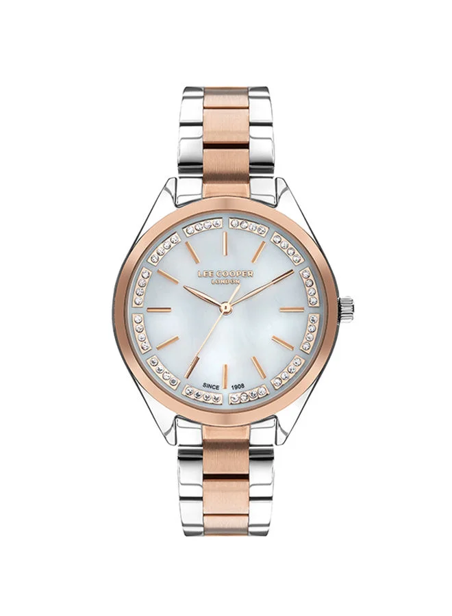 لي كوبر Women's Analog Round Shape Metal Wrist Watch LC07497.520 - 35 Mm