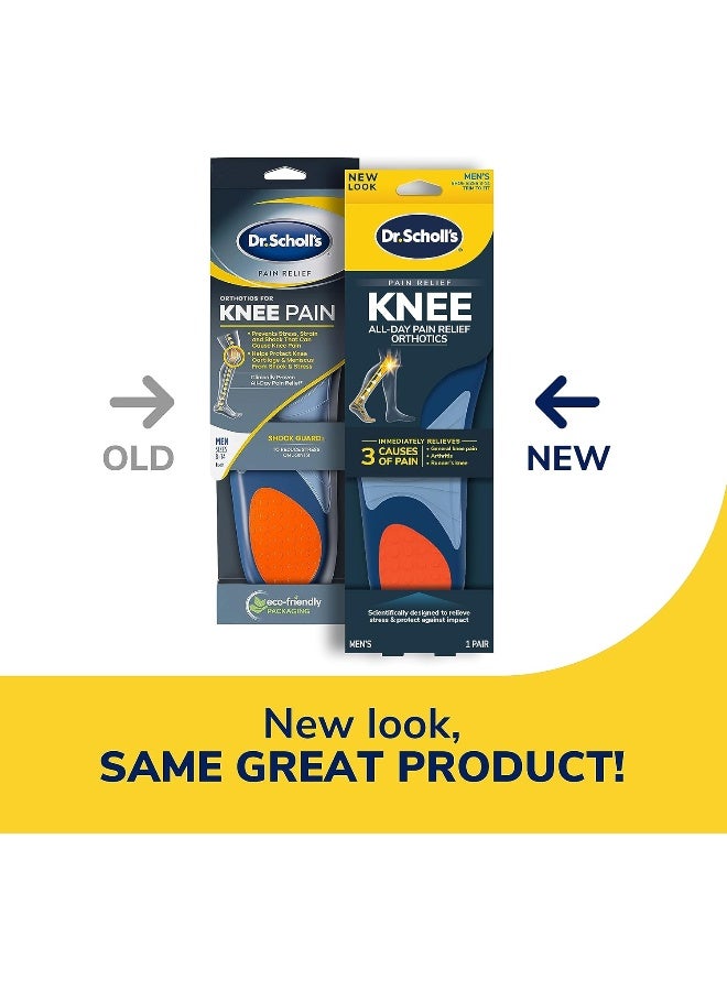 Dr. Scholl's Dr. Scholl's Knee All-Day Pain Relief Orthotics, Insoles for Immediate and All-Day Knee Pain Relief Including Pain from Osteoarthritis and Runner’s Knee, Men's Shoe Sizes 8-14, 1 Pair, Full Length  - Image 2
